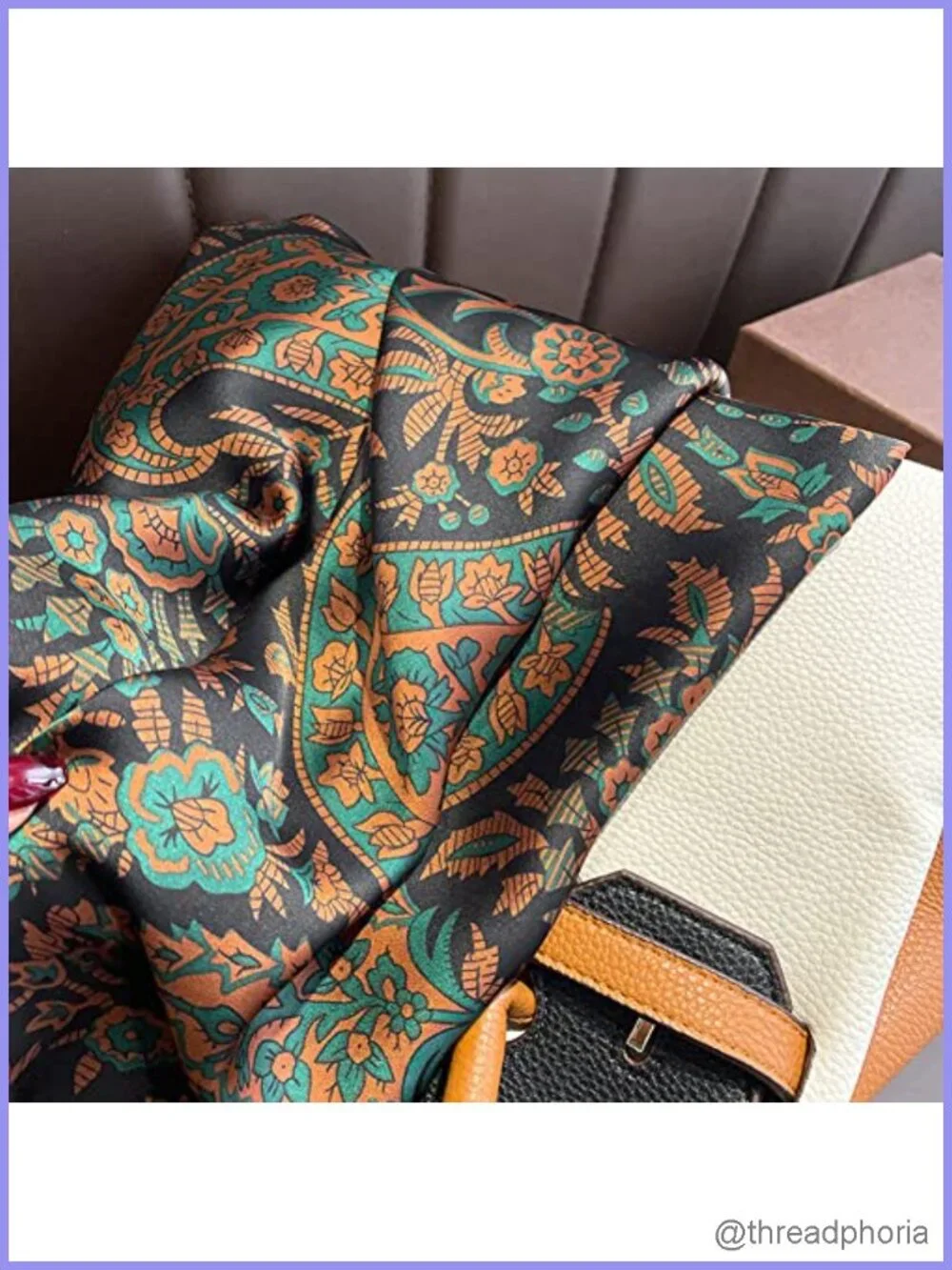 43 Inch Square Scarf Polyester Satin Silk Hair Wrap